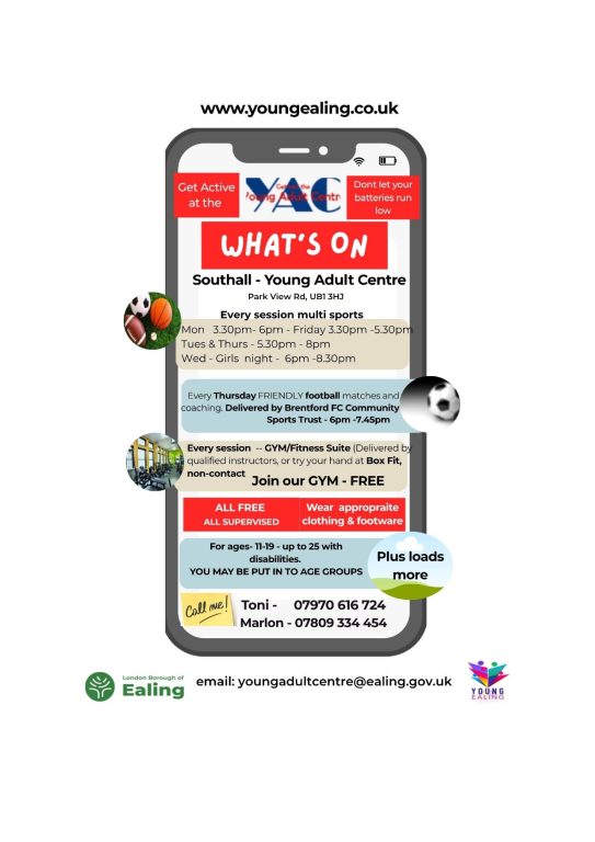 YAC Phone Flyer Structured Programmes May 26